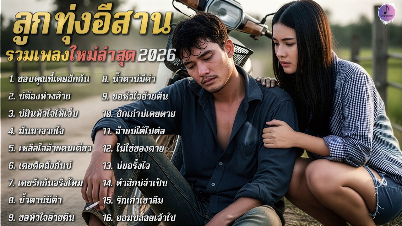 รวมเพลงลูกทุ่งเพราะๆ ใหม่ล่าสุด2026 ลูกทุ่งอินดี้ ฟังสบาย อัปเดตใหม่ทุกวัน