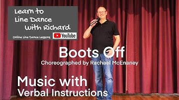 BEGINNER LINE DANCE LESSON 167 - Boots Off - Part 2 - Music with verbal instruction