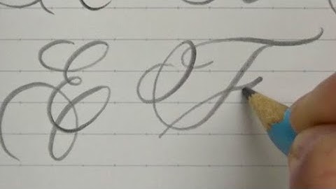 How to write Copperplate Calligraphy Alphabet with a pencil | Handwriting