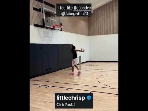 Chris Paul II can easily dunk 🔥 (via @cp3/TT, @littlechrisp/IG)