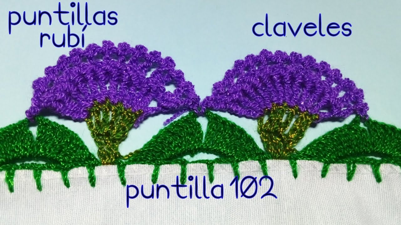 punrilla # 102 claveles (puntillas rubí)