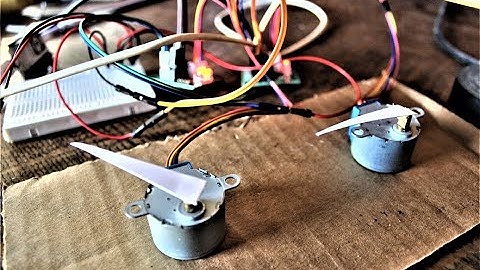 MULTI SEGMENT CLOCK PROJECT VIDEO 2 STEPPER MOTORS