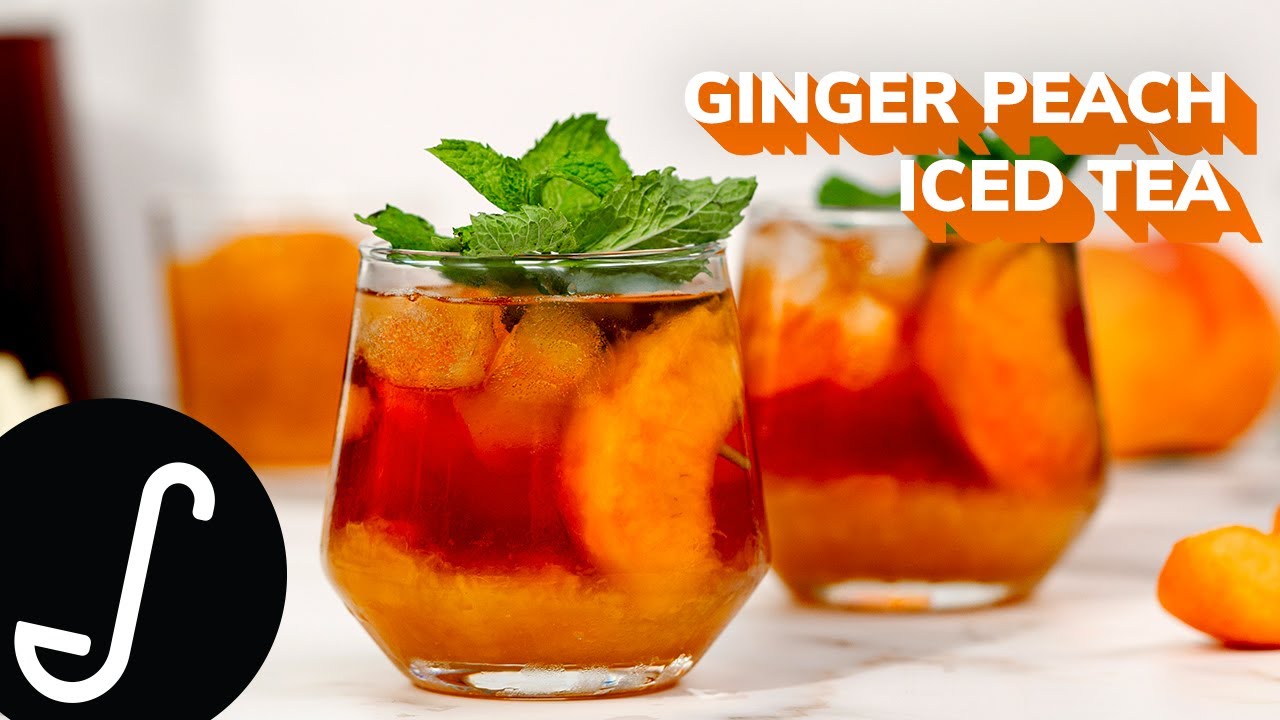 Ginger Peach Iced Tea - Large Black Tea Pouches