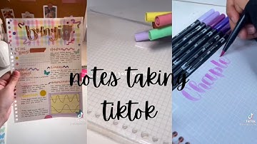 Notes taking [ tiktok compilation ]