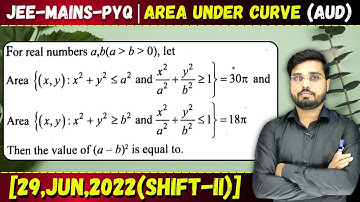 For real numbers a, b(a b is +ve 0) let Then the value of (a - b)² is equal to. || Let
