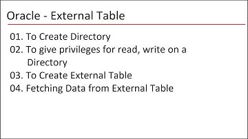 Oracle - External Table || How to Create and Use Oracle External Table  #oracle #oraclesql #sql
