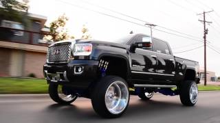 2015 GMC Denali built on a 10 inch FTS lift and 26x16 wheels from beginning to end!