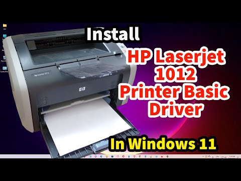 How to Download & Install HP LaserJet 1012 Printer Basic Driver in Windows 11