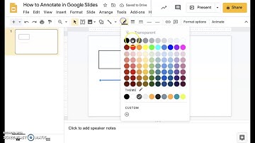 How to Annotate in Google Slides (for students)