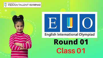Indian Talent Olympiad - English Olympiad Class 01 Question Paper (Round 1)