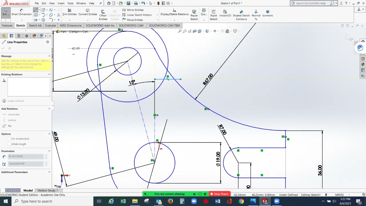 Finding the AREA of a given Surface in Solidworks - YouTube