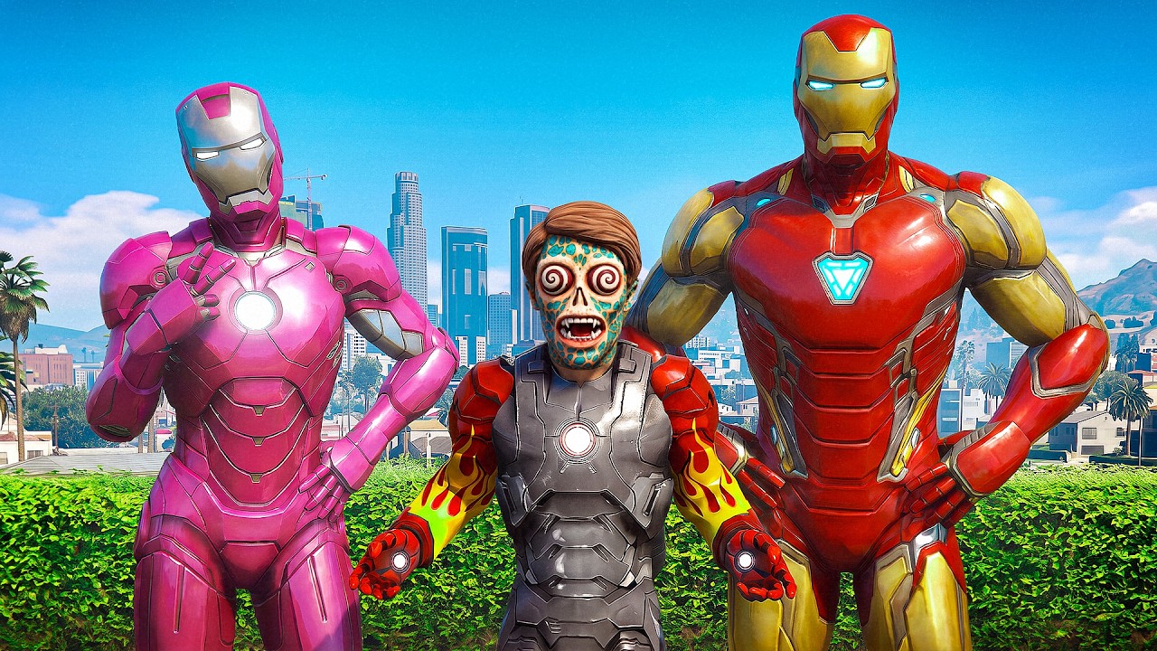 Adopted By a SUPERHERO FAMILY in GTA!