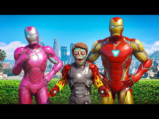 Adopted By a SUPERHERO FAMILY in GTA!