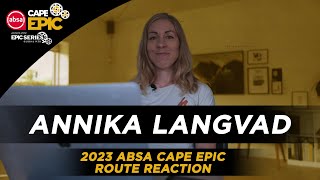 Annika Langvad | 2023 Absa Cape Epic Route Reaction