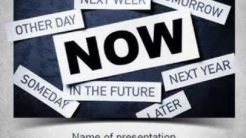 Stop Procrastinating PowerPoint Template by PoweredTemplate.com