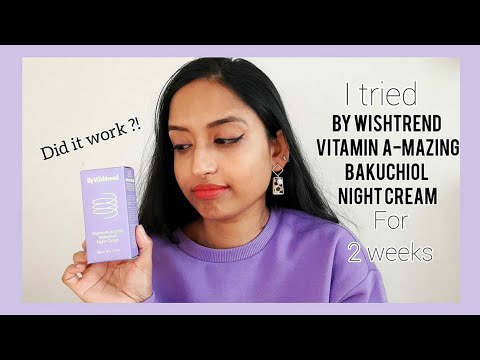 I tried &rsquo;By Wishtrend Vitamin A-mazing Bakuchiol Night Cream&rsquo; for 2 weeks || Honest review