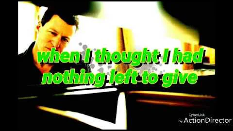 Carl Anderson - You let me in(Lyrics)