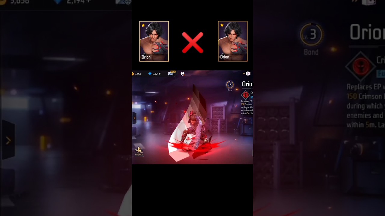 Garena Free Fire 🔥🔥 New Character Orion🤯 #viral#shorts#short