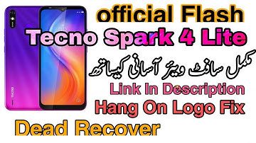 Tecno Spark 4 Lite BB4K Flash With Official Firmware Free Dead Boot Fix Hang On Logo Fix