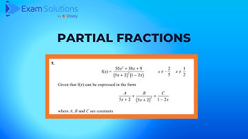 A level Edexcel November 2021 Paper 1 Q9 - Partial fractions  | ExamSolutions