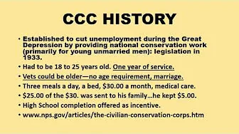 The Civilian Conservation Corps, History and Its Records Recorded May 24, 2023