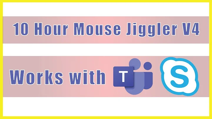 10 Hour Mouse Jiggler Version 4 - Keep Computer Awake Working from Home