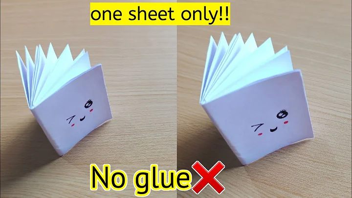 DIY mini notebook without glue|Mini notebook with one sheet of paper|No glue paper craft|No glue DIY