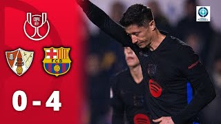 Thumbnail for Lewandowski trifft doppelt für enstpannten Einzug ins Achtelfinale! | UD Barbastro - FC Barcelona
