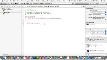 C++ area of a circle program (Xcode)