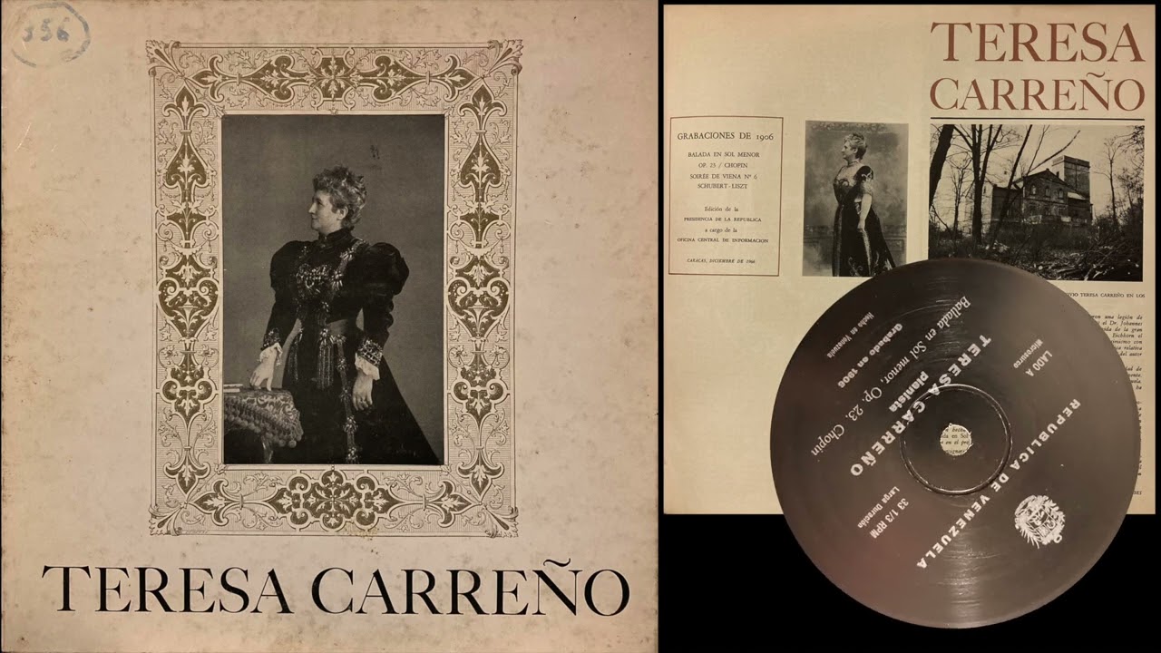 Teresa Carreño Pianista Grabaciones 1906