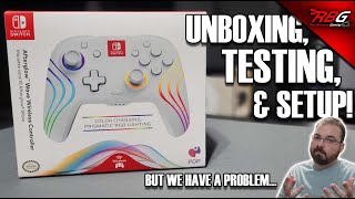 PDP Afterglow Wave Wireless Controller for Nintendo Switch - Unboxing, Testing, & Setup screenshot 4