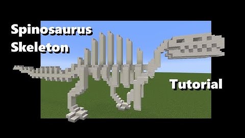 Spinosaurus Skeleton in Minecraft (Tutorial)