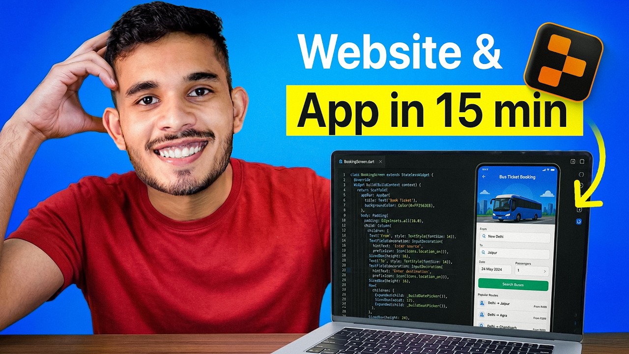 I Built & Launched a Bus Booking Website & Mobile App in 15mins ! (No ...