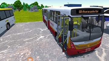 Proton bus simulator urbano com MOD map Acaracuzinho city linha 01 com Neobus mega 2006 