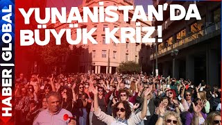Yunanistanda Büyük Kriz Binlerce Kişi İş Bıraktı