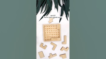 April 27✅ how to make calendar 🗓️ puzzle #custompuzzle #calendarpuzzle #adventcalendar #puzzle