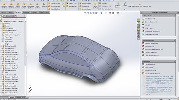 Modelling a Car using SolidWorks
