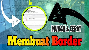 Membuat Border Excel Otomatis Secara Mudah dan Cepat