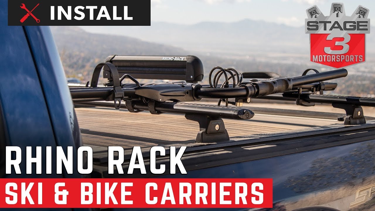 Ford F150 Rhino Rack Ski Carrier/Fishing Rod Holder & hybrid Bike carrier  Install and Review 