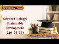 Science (Biology) | Sustainable Deveopment (26-05-26)