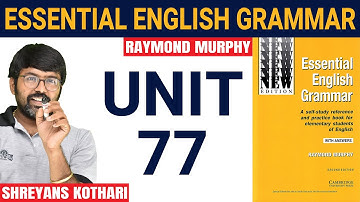 #77 Essential English Grammar by Raymond Murphy | Raymond Murphy English Grammar (Unit 77)