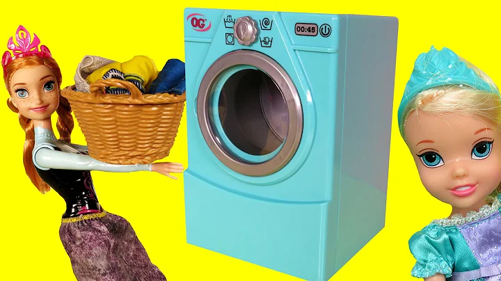 WASHER ! Laundry - Elsa & Anna toddlers -  Foam - ...