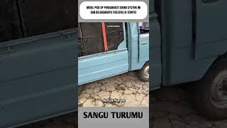 Ban belakang mobil pick up pengangkut sound system ini terlepas di tempat #shorts