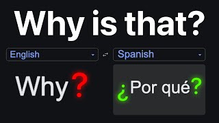 ¿Why spanish uses two question marks?