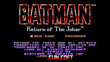 Batman: Return of the Joker Title Screen (NES, Genesis)