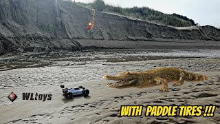 Session Plage Avec Les Roues Paddle Pour La Wltoys 144001