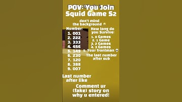 pov: u join squid game s2 II #squidgame #edit #pov #kdrama