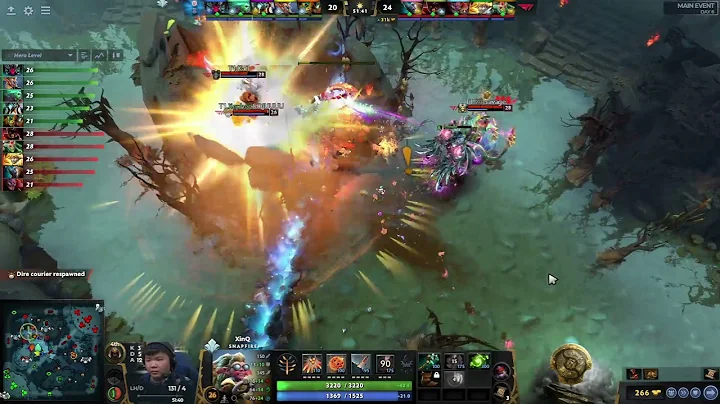 Crazy teamfight! PSG.LGD vs T1