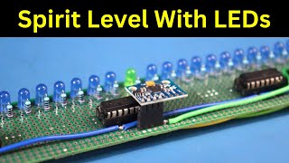 Spirit Level With LEDs Using Arduino Nano and gyroscope GY521 | 74HC595