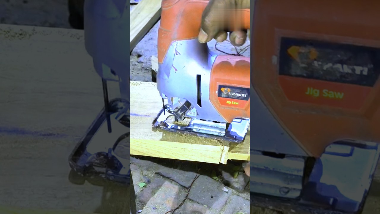 Perfect working for wooden round cutting tips 😱jigsaw machine par wood round kaise kare 